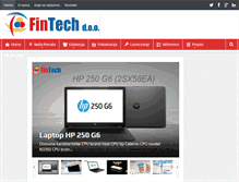 Tablet Screenshot of fintech.ba